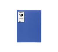PAGNA 21009-07 - Portalistino in polipropilene, formato A4, colore: Blu