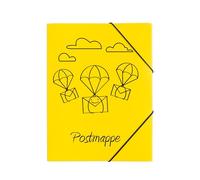 PAGNA 21603-15 - Cartellina con elastico, formato A4, in PP, 3 lembi, colore: Giallo