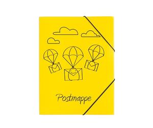 PAGNA 21603-15 - Cartellina con elastico, formato A4, in PP, 3 lembi, colore: Giallo