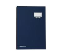 Pagna 24201-02 Signature Folder de Luxe 20 Pezzi Copertina Lino Flessibile Dorso Rosa Blotting Card de Luxe Etichettatura Piastra Blu