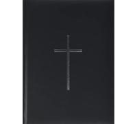 Pagna 30913-01 - Libro per condiglianze, 195 x 255 mm, con Croce Argentata, 240 Pagine, Colore: Nero