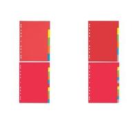 Pagna 31061 20 divisori, formato A4, confezione da 6, colori assortiti