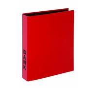 Pagna 40851-03 - Raccoglitore Bank, formato A4, meccanismo a 2 anelli, carta laminata, colore: rosso