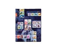 Pagna Album per francobolli, Formato A4, Laminato, 16 Pagine, Cartone Nero