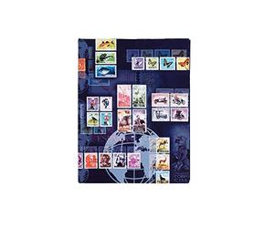 Pagna Album per francobolli, Formato A4, Laminato, 16 Pagine, Cartone Nero