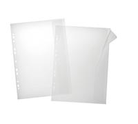 Pagna - Buste portadocumenti per cartellette Pagna, confezione da 5, 215 x 330 mm, trasparente