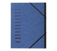 Pagna cartellina 1 pezzo, blu - 12 scomparti