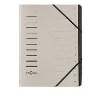 Pagna cartellina 7 pezzi 12 pezzi grigio chiaro