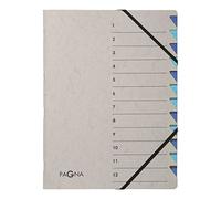 Pagna cartellina 7 scomparti Easy Grey 12 pezzi blau