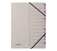 Pagna cartellina 7 scomparti Easy Grey 12 pezzi lila
