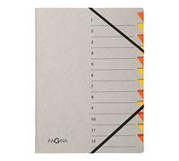 Pagna cartellina 7 scomparti Easy Grey 12 pezzi orange