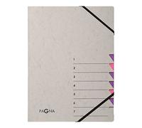 Pagna cartellina 7 scomparti Easy Grey 7 pezzi lila