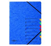 Pagna, cartellina Easy, cartone pressspan, A4 7-teilig Blau