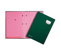 Pagna Cartellina per firma de Luxe, 10 pezzi, con copertina in plastica di alta qualità, dorso elastico, cartone cancellabile rosa