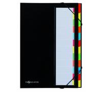 PAGNA Ordnungsmappe DESKORGANIZER Color, 12 Fächer, schwarz