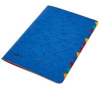 PAGNA Ordnungsmappe EASY, DIN A4, Karton, 12 Fächer, blau