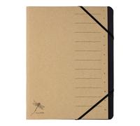 Pagna Pure Organiser Folder with 12 Compartments Black Elasticated Corners Recyc