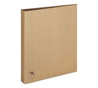 Pagna Raccoglitore ad anelli A4, pratico meccanismo a 2 anelli, robusto cartone grigio rivestito con carta kraft