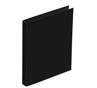 Pagna-Raccoglitore ad anelli, formato A4, a 2 anelli, colore: nero