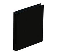 Pagna-Raccoglitore ad anelli, formato A4, confezione da 2, con raccoglitore ad anelli con meccanismo di bloccaggio, colore: nero