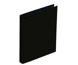 Pagna-Raccoglitore ad anelli, formato A4, confezione da 2, con raccoglitore ad anelli con meccanismo di bloccaggio, colore: nero
