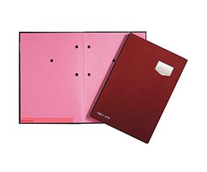 PAGNA Unterschriftenmappe DE LUXE, DIN A4, 10 Fächer, rot