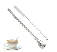 Pagning cucchiaio- cucciolo di bevanda in acciaio inossidabile cucchiaio di cucciolo di cuccioli di filtro- bevande filtro bere cannuccia- tubo di caffè da tè a foglie sciolte