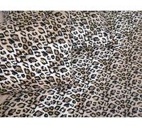 Pago Poco Completo Letto Fantasia TIGRATO LEOPARDATO 100% Cotone Matrimoniale-Una Piazza e Mezza Fancese In Fibra Naturale Misure MAXI !!!! (Matrimoniale)