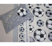 Pago Poco Completo Letto Singolo Disegno SQUADRE Di CALCIO Rosso-Nero-Azzurro-Bianco Celeste -Bianco-Nero..100% Cotone In Fibra Naturale MADE IN ITALY ..Misure MAXI Novità 2023!!!! (Bianco-Nero)