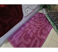 Pago Poco Tappeto da Bagno o Scendiletto Fondo Antiscivolo in Tinta Unita Tutti i Colori Misura:60x110 in Polipropilene Made in Italy!!!! (Lilla)