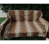 PAGO POCO Telo Arredo Copritutto Disegno TIGRATO Singolo-Matrimoniale 100% Cotone Fibra Naturale Novita' 2021!!! (Matrimoniale 260X260)