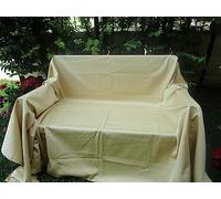 Pago Poco Telo Arredo Copritutto Multiuso in Tinta Unita in Tutti i Colori Misura:280X280 (Beige)