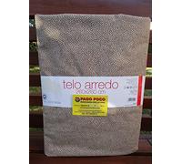 Pago Poco Telo Arredo Multiuso Copritutto Disegno MACULATO in Tinta Unita Colore Marrone Misura:170x260 100% Cotone in Fibra Naturale novità 2021!!!