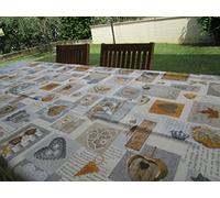 Pago Poco Tovaglia 140x180cm. marrone COTONE MADE IN ITALY