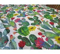 Pago Poco Tovaglia in Cotone Plastificato Disegno CACTUS 100% IMPERMEABILE Tutte le Misure MADE IN ITALY NOVITA' 2022-23!!! (140X180)