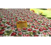 Pago Poco Tovaglia Quadrata Antimacchia Disegno Con FRUTTA E FRAGOLE 100% Idrorepellente PRIMAVERA-ESTATE !!!! (140x140)