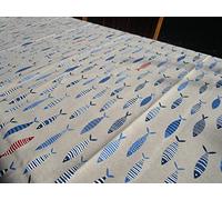 Pago Poco Tovaglia Rettangolare 100% Cotone Fantasia MARE PESCI COLORATI... Misura:140x180...MADE IN ITALY !!!!