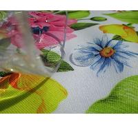 Pago Poco Tovaglia Rettangolare Antimacchia Disegno Girasole in Tutte Le Misure 100% Idrorepellente Non Si Stira E Si ASCIUGA in Un Batter D'OCCHIO !!! (140x240)