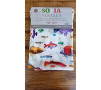 Pago Poco Tovaglia Rettangolare Antimacchia Fantasia MARE e PESCI Resistente alle macchie - idrorepellente NO STIRO!!!! Tutte Le Misure (140X240)