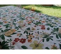 Pago Poco Tovaglia Rettangolare Disegno FIORI 100% COTONE in Tutte Le Misure MADE IN ITALY Novità 2021!!! (140X240)