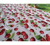 Pago Poco Tovaglia Rotonda Antimacchia Disegno Con FRUTTA E FRAGOLE 100% Idrorepellente PRIMAVERA-ESTATE !!!! (Rotondax160)