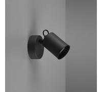 PAGO SPOT SINGOLO CILINDRO ATTACCO GU10 METALLO NERO 15X9CM