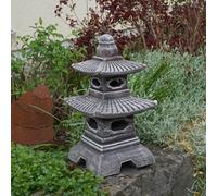 Pagoda giapponese con otto finestre, statua in pietra, H. 40 cm, 11 kg, antigelo