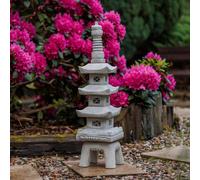 Pagoda giapponese. Lanterna in pietra scultura in pietra 93 cm 38 kg grigio c...