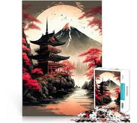 pagoda giapponese puzzle 1000 pezzi per adulti Aiuta il cervello ad allenare i giocattoli che creano dipendenza per coltivare la pazienza Adatto alle coppie 38x26cm