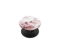 Pagoda Rosa Paesaggio Montano Estetica PopSockets PopGrip Adesivo