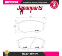 PAH17AF Kit pastiglie freno a disco anteriore (MARCA-JAPANPARTS)..