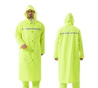 Pahajim Impermeabile Donna Uomo Giacca Antipioggia Lunga, Leggera Mantello Riutilizzabile Ripstop Con Cappuccio Regolabile