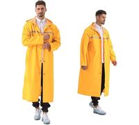 Pahajim Poncho impermeabile riutilizzabile con nastro riflettente, cappuccio e maniche traspiranti leggeri rimangono caldi e asciutti, cappotto antipioggia per campeggio, escursionismo, viaggi