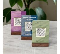 Pahdecor 3D personalizzato Mini QR code segno, personalizzato acrilico Business Plaque, personalizzato Social Media CashApp venmo Sign, Instagram, Wi-Fi, menu, tabella di pagamento, adatto per